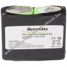 Helyettes�t� Akkumul�tor Tenovis Integral D3 Mobile 4.999.046 dect telefon NiMH