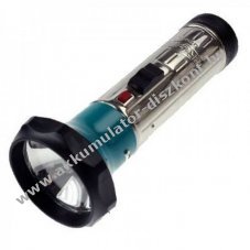 Klasszikus f�m zsebl�mpa 172x70mm izz�val f�kusz�lhat� 2xLR20 (D) sz�nes