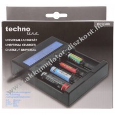 Technoline BC 3500 akkumul�tor t�lt�  Li-Ion NiMH NiCd AAA AA C 24W