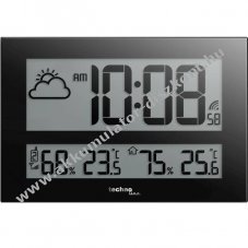 Technoline WS 8011 DCF-77 r�di�vez�relt fali�ra Jumbo-LCD h�m�rs�klet �s p�ratartalom