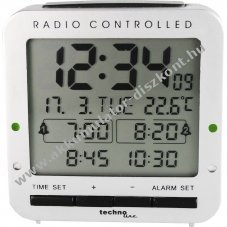 Technoline WT245 r�di�s �breszt��ra DCF-77 manu�lis be�ll�t�s 12/24h h�tt�rvil�g�t�s