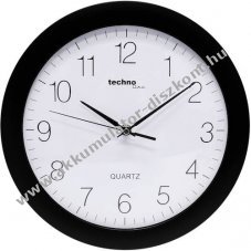 Technoline WT 7000 fekete kvarc fali�ra 30cm 1xAA Mignon ceruza LR06 elem n�lk�l