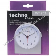 Technoline WT 753 DCF-77 r�di�s �breszt��ra ez�st szundi vil�g�t� mutat�k