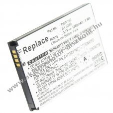 Helyettes�t� Akkumul�tor HTC Hero 100 Hero 130 A6262 TWIN160 BAS480 3,7V 1200-1340mAh 5,0Wh Li-Ion PDA MP3