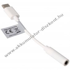 USB-C audio �s headsetadapter 3,5mm sztere� k�belhez