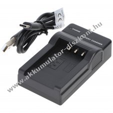 USB t�lt� kompatibilis Nikon EN-EL19, Pentax D-LI88 �s Sanyo DB-L80 f�nyk�pez�g�p videokamera