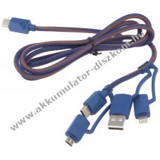 3A USB t�lt�k�bel USB-PDC-3 1,2m 3A 65W