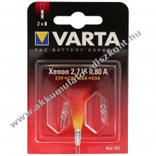 Varta p�tl�mpa 707 Xenon 2,7V 0,8A