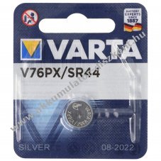 Varta V76PX alk�li elem 1,55V 145mAh