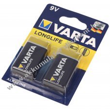 Varta alk�li E-Block 9V 2db/csomag
