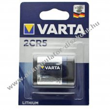 Varta 2CR5 6V 1600mAh l�tium elem