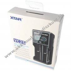 Xtar VC2S t�lt� Li-Ion �s NiMH Akkumul�torkhoz USB-k�bellel