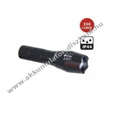 Velamp STEEL LED zsebl�mpa 10W 350 lumen alum�nium zoom funkci�val