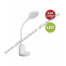 Velamp SWAN2 LED asztali l�mpa 7W 420lm 4000K �rint�kapcsol� tolltart� feh�r