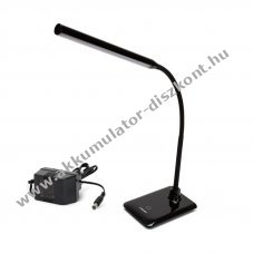 Velamp SLIM asztali l�mpa 6W 510lm 4000K fekete f�nyer�szab�lyz�s