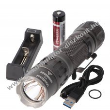 Weltool T2 kompakt LED zsebl�mpa 1730 lumen 18650 Li-ion Akkumul�torval
