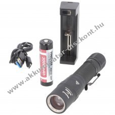 Weltool W1 LEP l�zeres LED zsebl�mpa 18650 Li-ion Akkumul�torval �s t�lt�vel