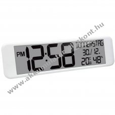 Technoline r�di�s fali�ra feh�r t�glalap 440x30x120mm d�tum h�m�r� higrom�ter