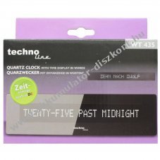 Technoline WT435 kvarc �breszt��ra sz�veges id�kijelz�s 5 perc fekete