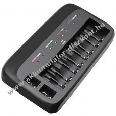 ABSINA X10 akkumul�tor t�lt�  1-8 AA/AAA �s 1-2 9V NiMH Akkumul�tor kis�t�s funkci�val