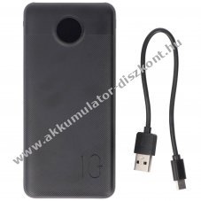 XCell Powerbank X10000PD 10000mAh USB-C PD3.0 20W 2xUSB 1xUSB-C LED-kijelz� Li-Polymer