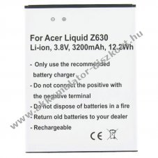 Helyettes�t� Akkumul�tor Acer Liquid Z630 BAT-T11 KT.0010S.018 mobiltelefon