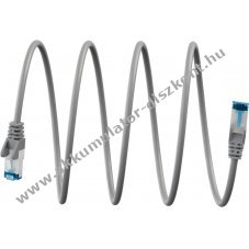 Goobay ultrarugalmas CAT 6A patchk�bel S/FTP 3m sz�rke