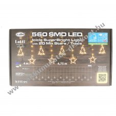 Lotti LED f�nyf�z�r csillag �s feny�fa mot�vummal 4,75m 220-240V id�z�t� IP44