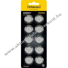 Intenso l�tium gombelem CR2032 3V 10db/csomag