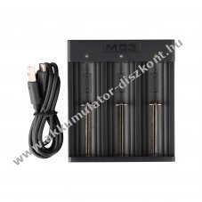 XTAR MC3 kompakt 3-f�szkes Li-Ion t�lt� 5V Micro-USB