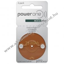 PowerOne ACCUplus P312 PR41 �jrat�lthet� hall�k�sz�l�k elem 2db/csomag