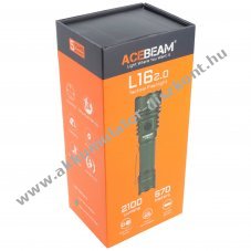 AceBeam L16 2.0 taktikai LED zsebl�mpa 2100 lumen Li-ion