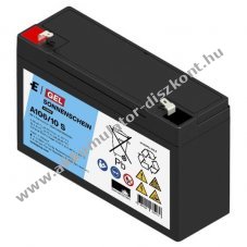 Sonnenschein A106/10 S 6V 10Ah Akkumul�tor AGM �s �lom-zsel�s