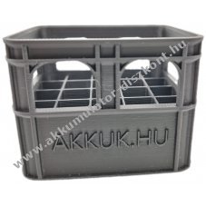 Elemtart� l�da, rekesz 1-20db mignon LR6 AAA elem, Akkumul�tor t�rol�s�hoz, fekete