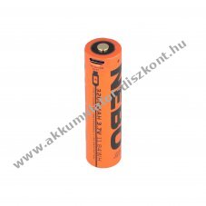 NEBO 18650 Akkumul�tor 3,7V 3200mAh SLYDE KING 2K BIG LARRY PRO USB-C zsebl�mpa 71,9x18mm Li-ion
