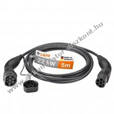 LAPP MOBILITY Typ 2 t�lt�k�bel 5m 22kW 32A 3 f�zis� elektromos aut�khoz