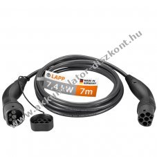 LAPP MOBILITY Typ 2 t�lt�k�bel 7m 7,4kW 32A egyf�zis� fekete