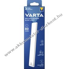 Varta LED zsebl�mpa mozg�s�rz�kel�vel 80lm l�tium-ion Akkumul�tormul�torral