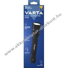 VARTA Night Cutter Pro F40R LED zsebl�mpa 2000 lumen �jrat�lthet� l�tium-ion