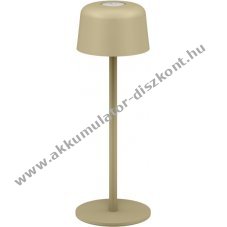 Goobay vezet�k n�lk�li LED asztali l�mpa S m�ret 25cm beige �rint�vez�rl�s 150lm