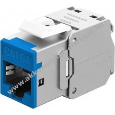 Goobay RJ45 CAT 6A STP Slim Keystone-modul k�k 14,5mm sz�les