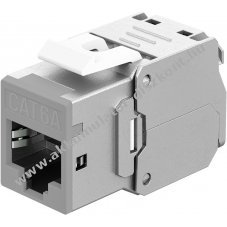 Goobay RJ45 CAT 6A STP Keystone modul Slim 14,5mm sz�les