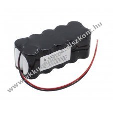 Helyettes�t� Akkumul�tor v�szvil�g�t�shoz 12V 1800mAh Sub-C F2x5 200mm k�bel NiMH
