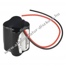 Helyettes�t� Akkumul�tor v�szvil�g�t�s 4,8V 2100mAh F2x2 A 200mm k�bel NiMH