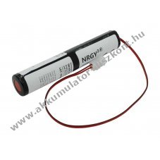Helyettes�t� Akkumul�tor v�szvil�g�t�s L1x3 Sub-C 3,6V 1800mAh 300mm k�bellel �s csatlakoz�val NiMH