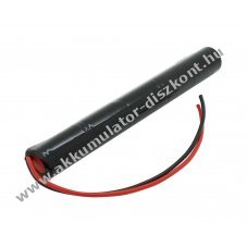 Helyettes�t� Akkumul�tor v�szvil�g�t�s L1x5 2/3A 6V 1000mAh 150mm k�bel NiMH