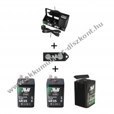AVI AVIakku 3,6V 25Ah 3db/csomag t�lt�vel �s teszterrel Li-Ion