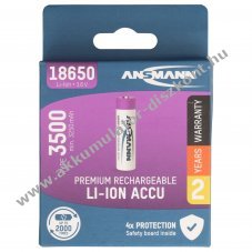 Ansmann 18650 Akkumul�tor 3,6V 3500mAh 70x18,5mm Li-Ion