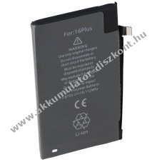 Helyettes�t� Akkumul�tor Apple iPhone 16 Plus 3,87V 4674mAh 18,11Wh mobiltelefon Li-Polymer
