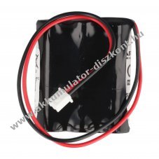 Helyettes�t� Akkumul�tor 3,6V 900mAh v�szvil�g�t�s 50x42x15mm 20cm k�bel JST XHP-2